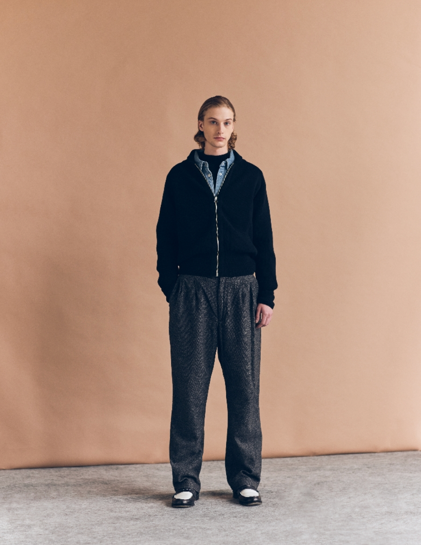 slopeslow / スロープスロー "type C-2 Hard twist shetland wool”
