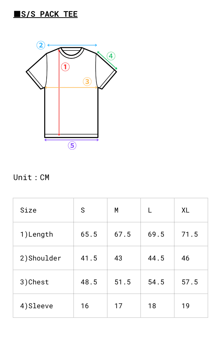 『 再入荷 』WASEW - CREW NECK S/S PACK TEE