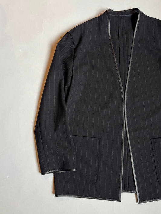 26SS SARTO - NO-COLLAR JACKET (NAVY ST)