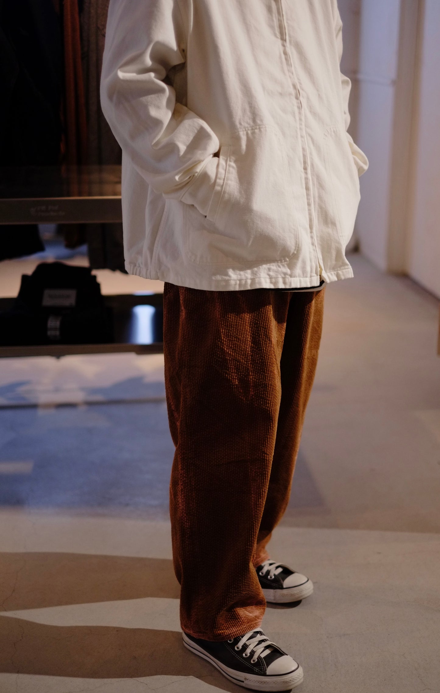 tsuzuli / ツヅリEZ DENIM 5P PANTS CORDUROY NARROW FIT FADE