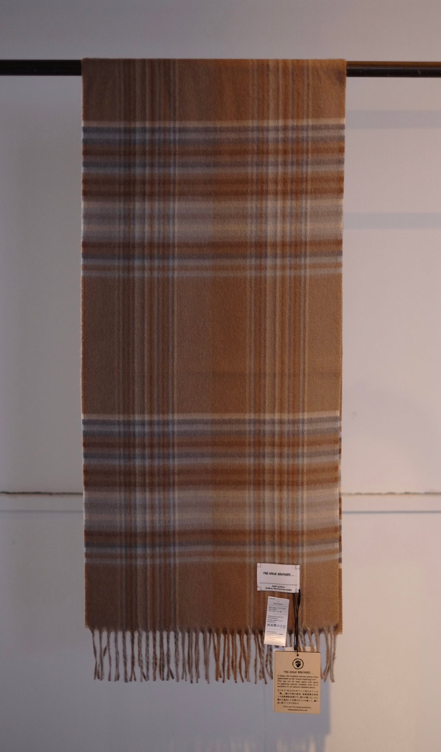 The Inoue Brothers / イノウエブラザーズ "Brushed Scarf Check"