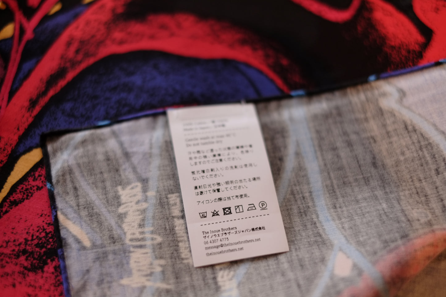 The Inoue Brothers / イノウエブラザーズ"JULIEN COLOMBIER VERTICAL SOFT Scarf Small"