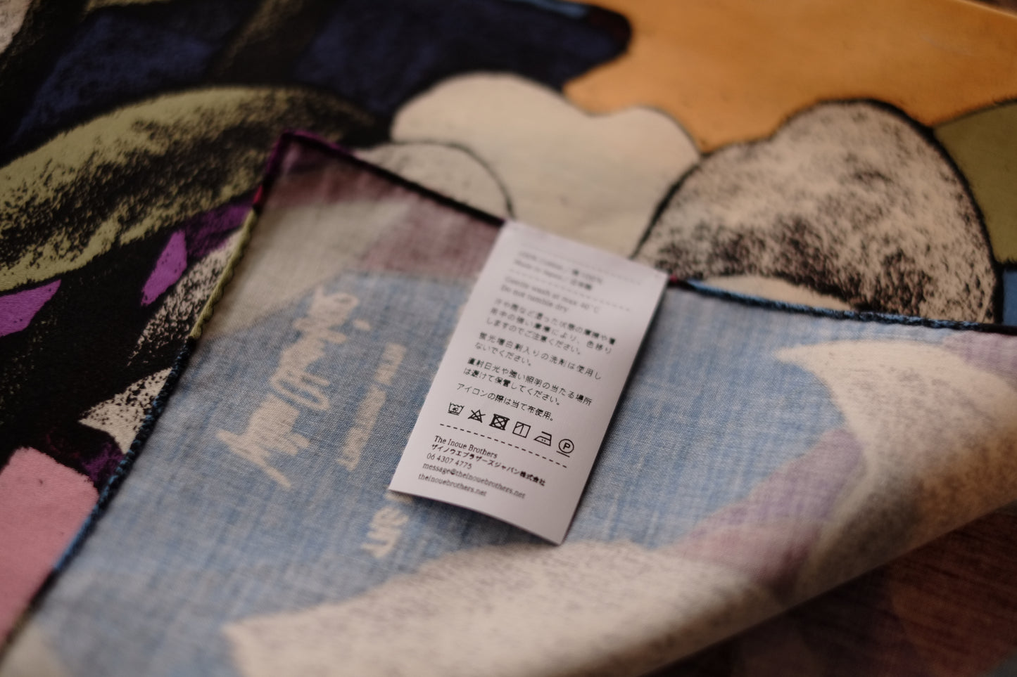 The Inoue Brothers / イノウエブラザーズ"JULIEN COLOMBIER LET IT FLOW Scarf Small"