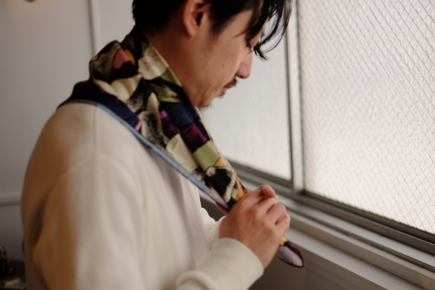 The Inoue Brothers / イノウエブラザーズ"JULIEN COLOMBIER LET IT FLOW Scarf Small"