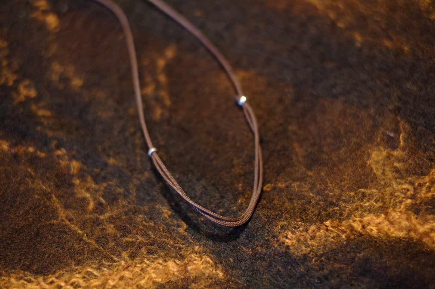 Taupe D motoike / "Island Cord Necklace”