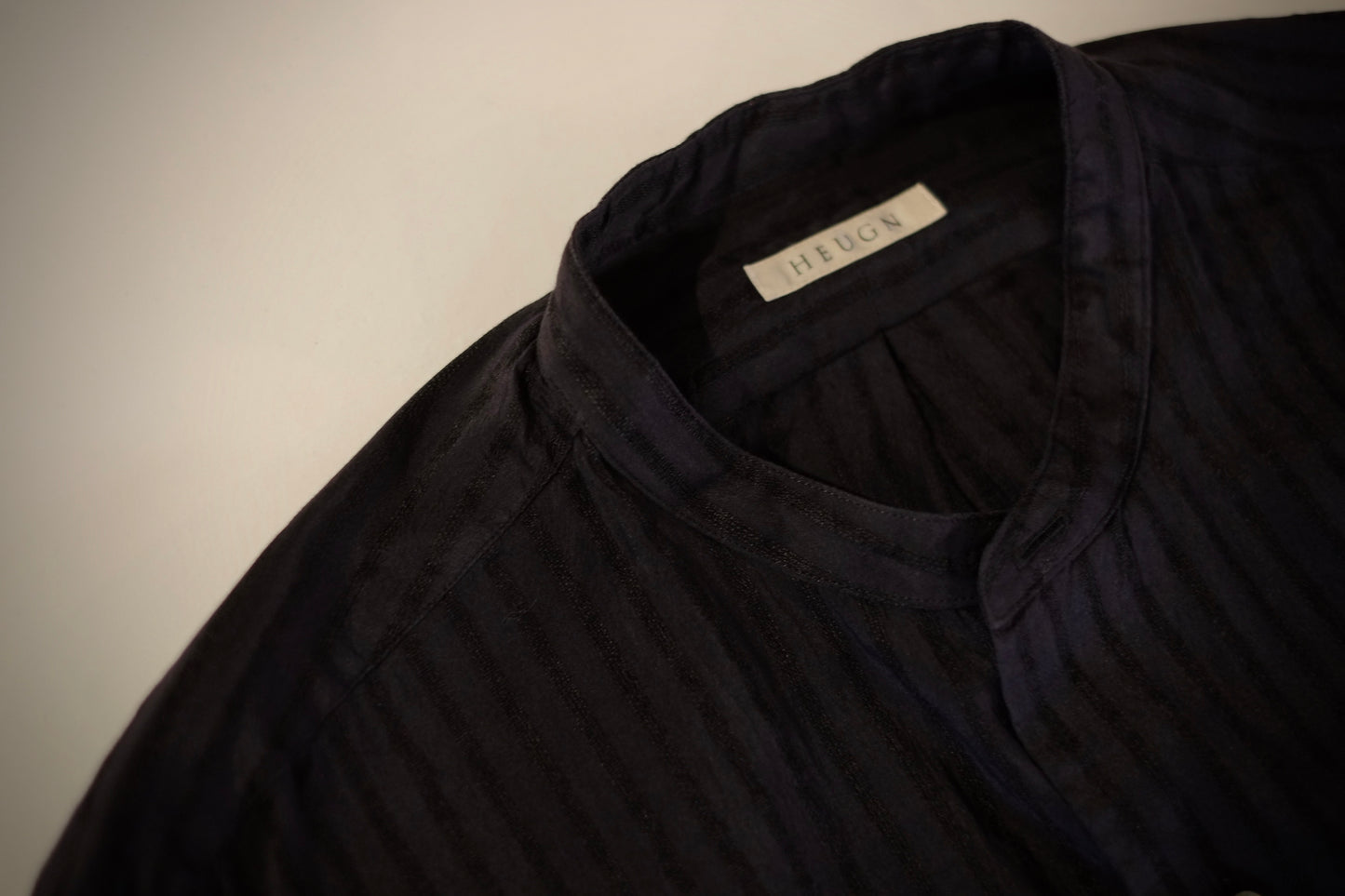25SS HEUGN / ユーゲン "Morris LINO Silk Jqd / SHIRT104 “