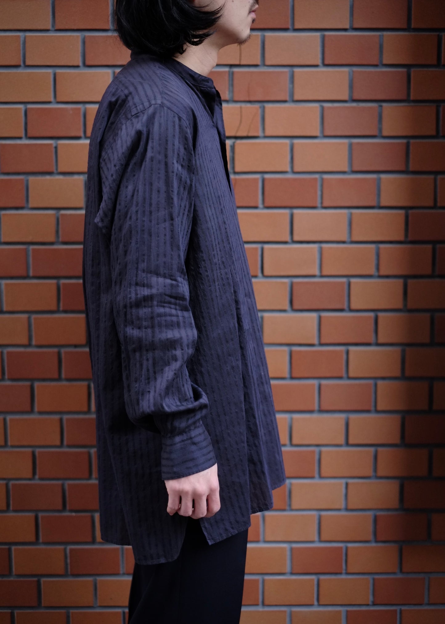 25SS HEUGN / ユーゲン "Morris LINO Silk Jqd / SHIRT104 “