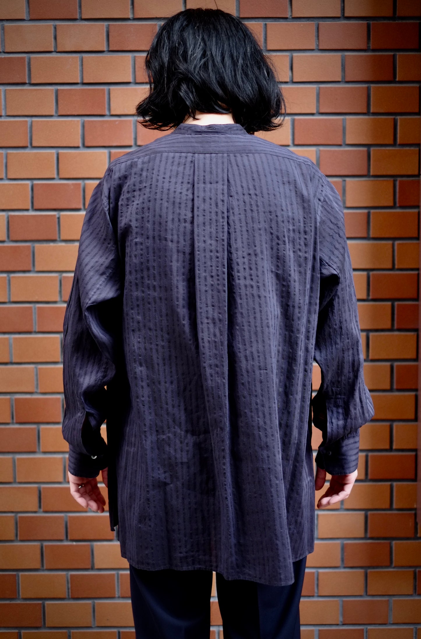 25SS HEUGN / ユーゲン "Morris LINO Silk Jqd / SHIRT104 “