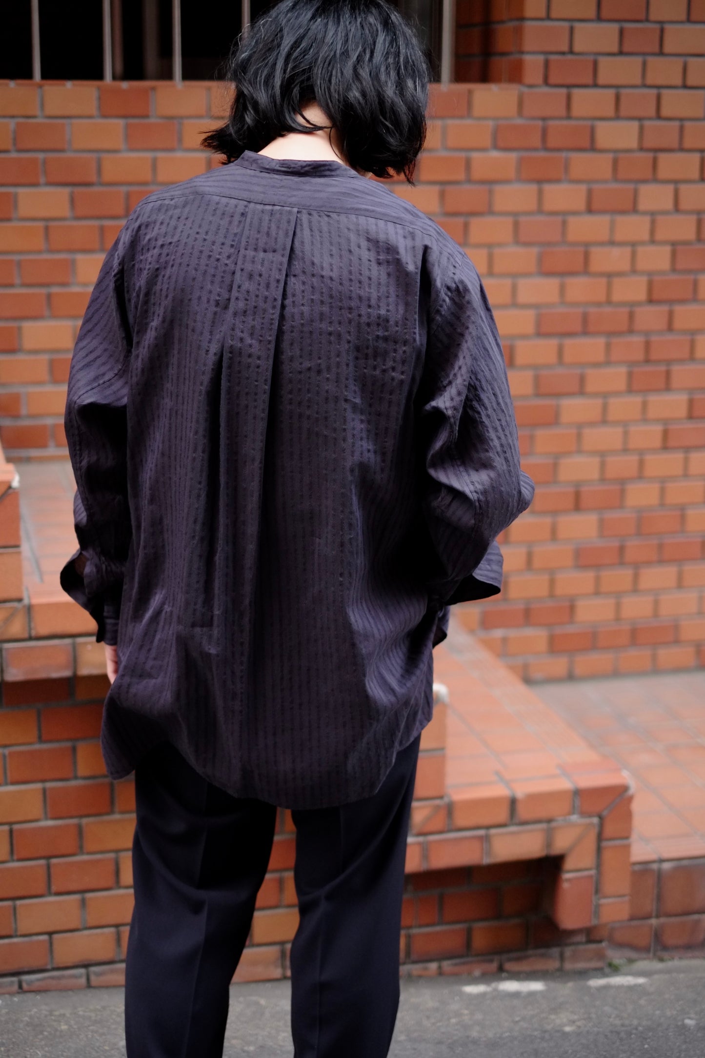 25SS HEUGN / ユーゲン "Morris LINO Silk Jqd / SHIRT104 “