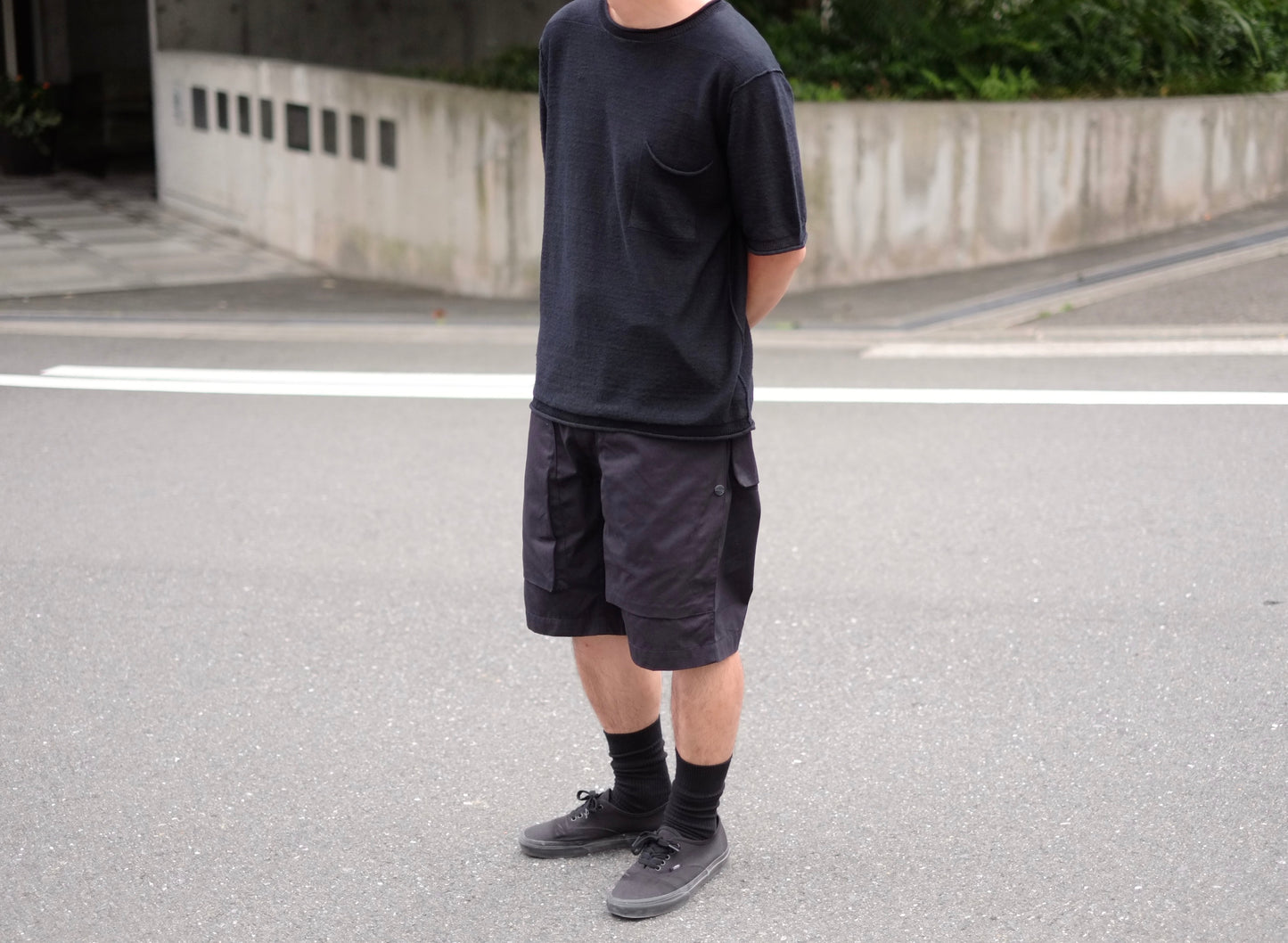 Motiv Mfg /モチーフ マニファクチャリング/ "Fully Fashined Linen Knit Tee"