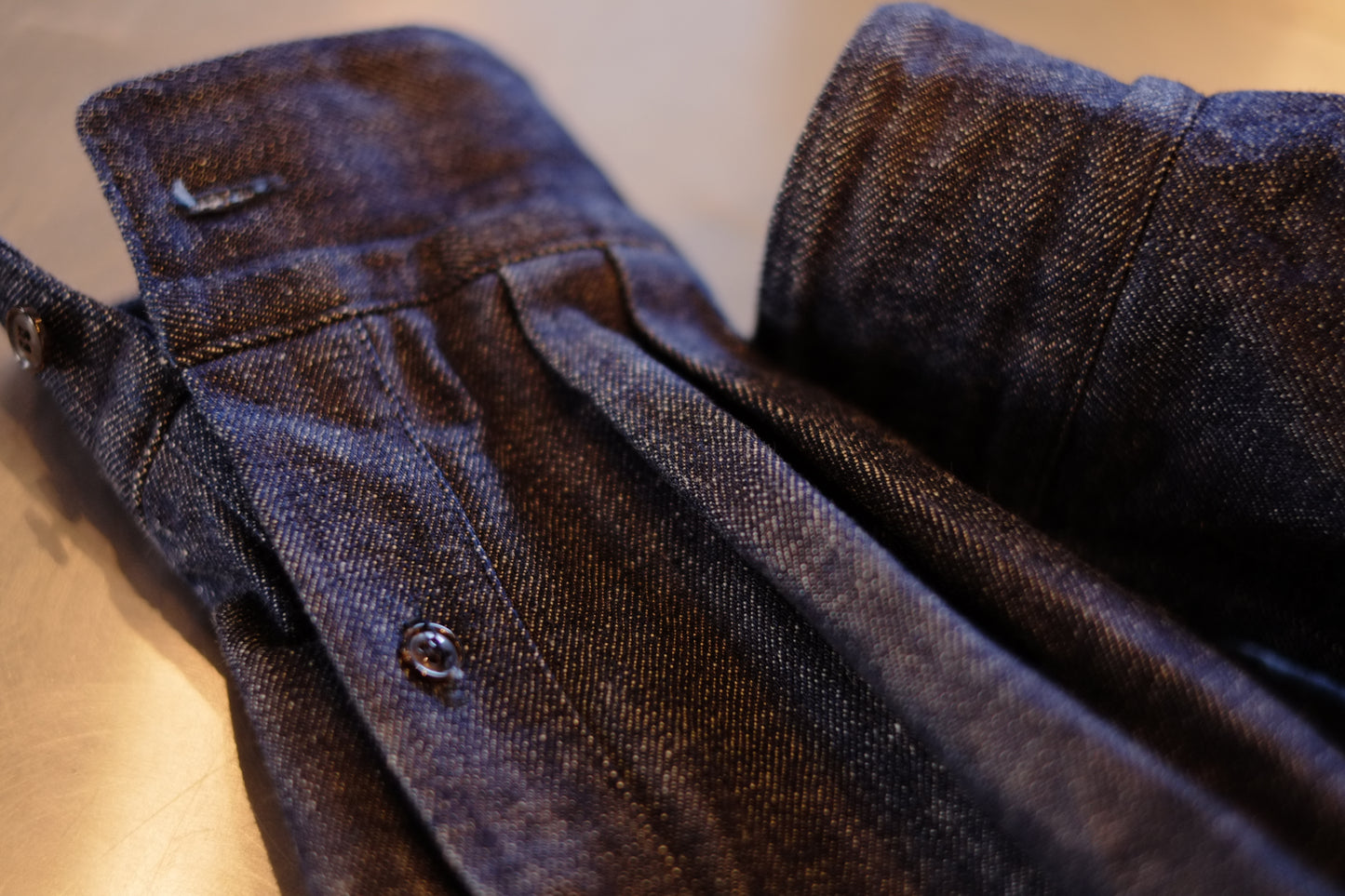 LOUNGE ACT / ラウンジアクト ”R Work Shirt” Selvedge denim Ver