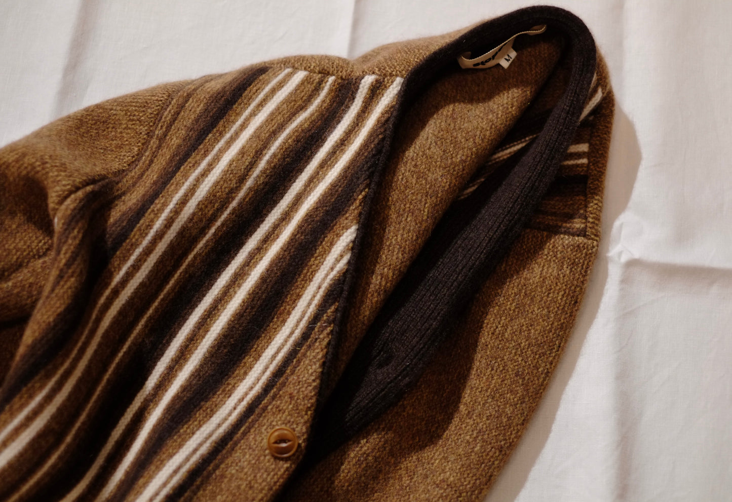 slopeslow / スロープスロー "links stripes cardigan”