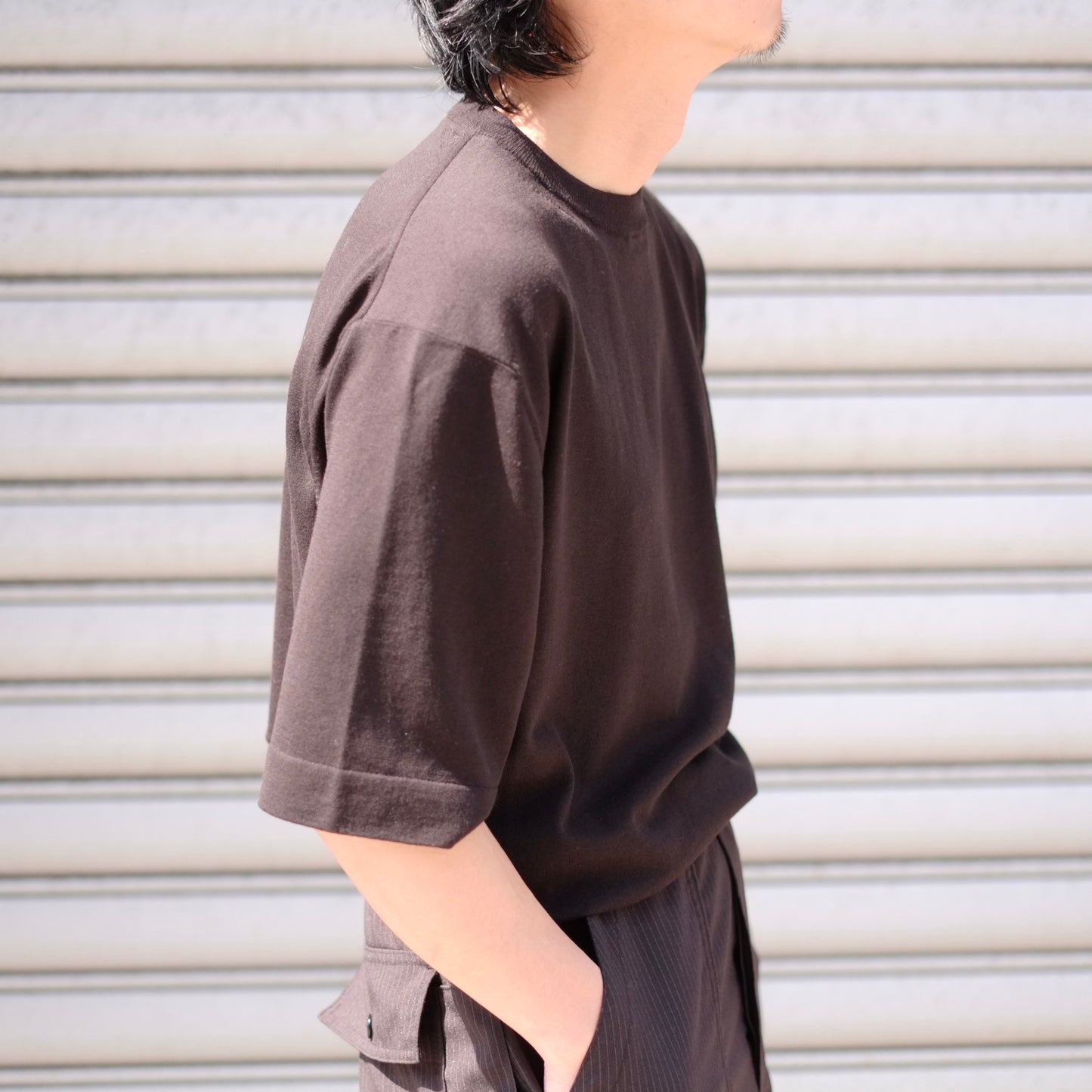 HEUGN / ユーゲン "Jude T-WOOL short sleeve / KNITWEAR012"