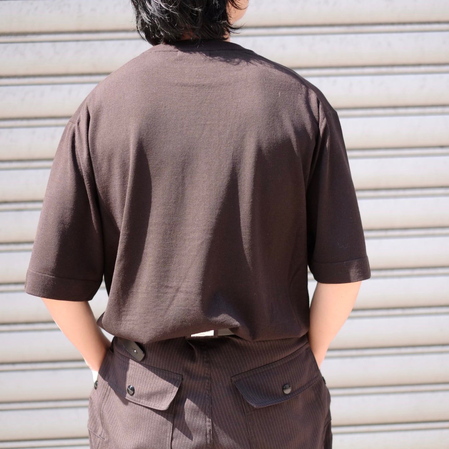HEUGN / ユーゲン "Jude T-WOOL short sleeve / KNITWEAR012"