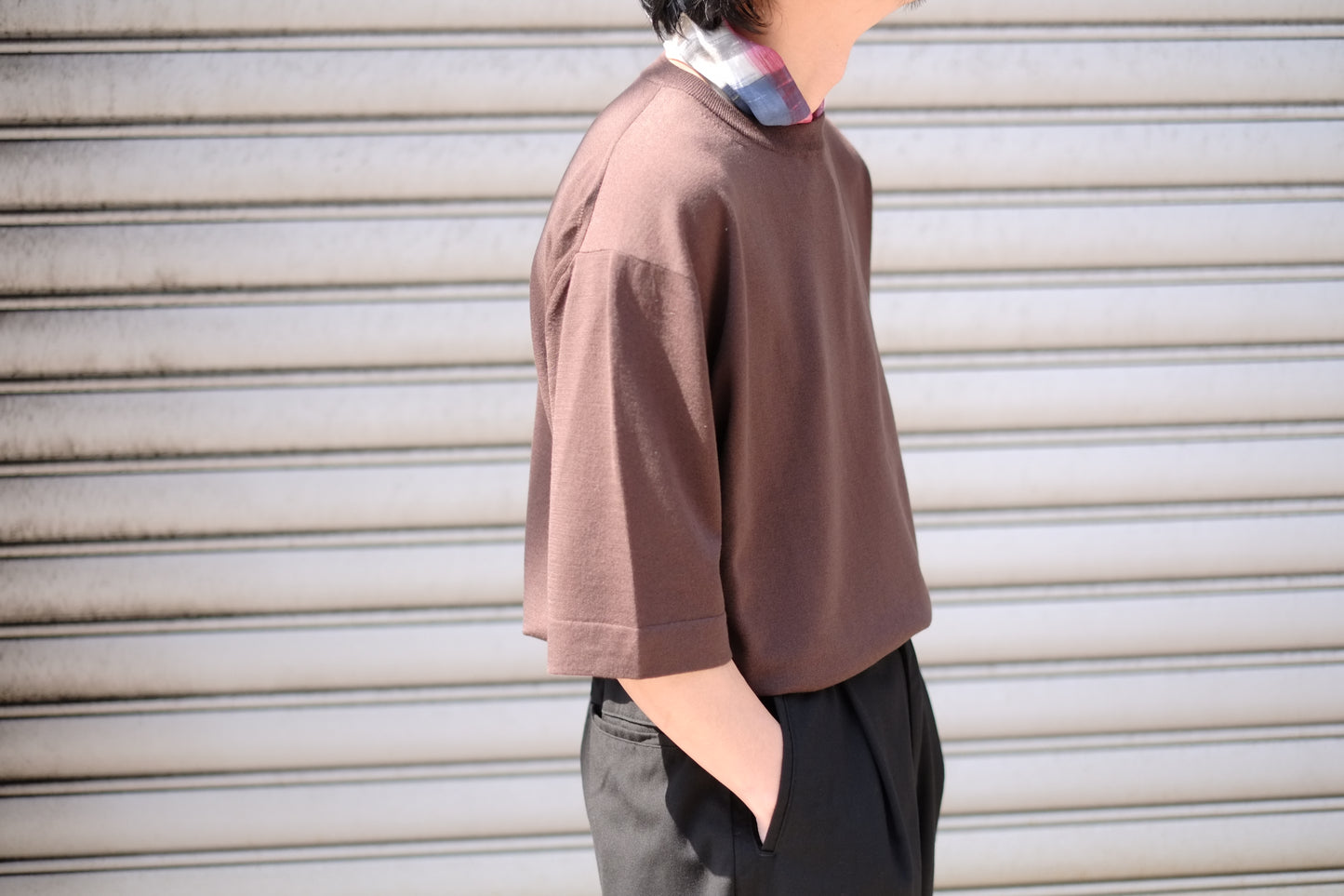 HEUGN / ユーゲン "Jude T-WOOL short sleeve / KNITWEAR012"