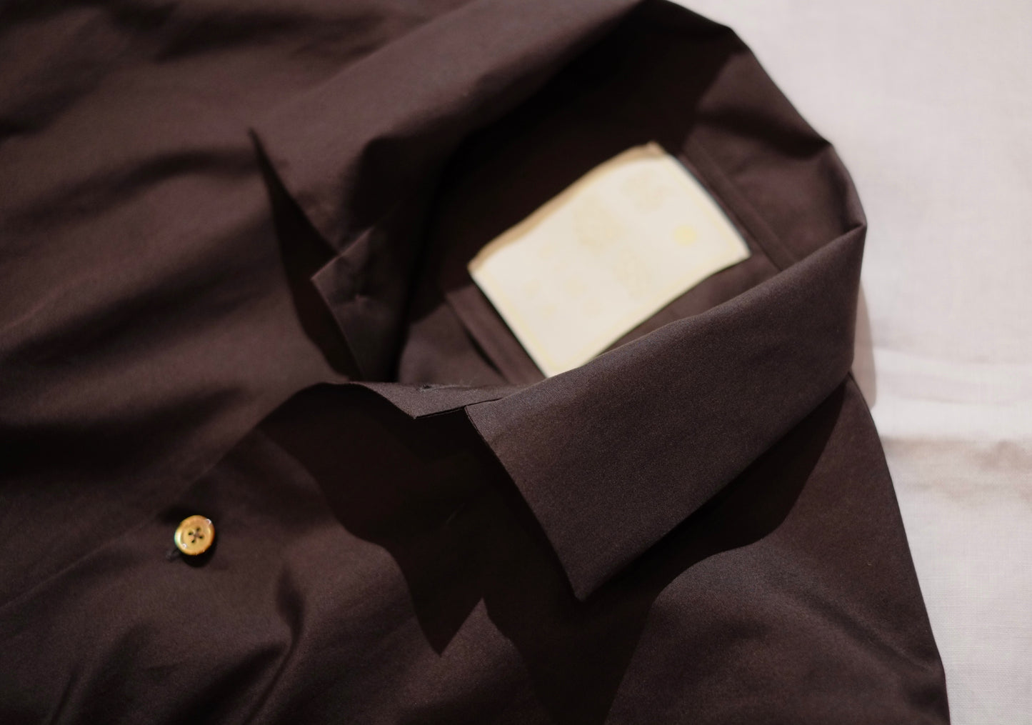 KIMURA / キムラ "cardigan shirt with collar"