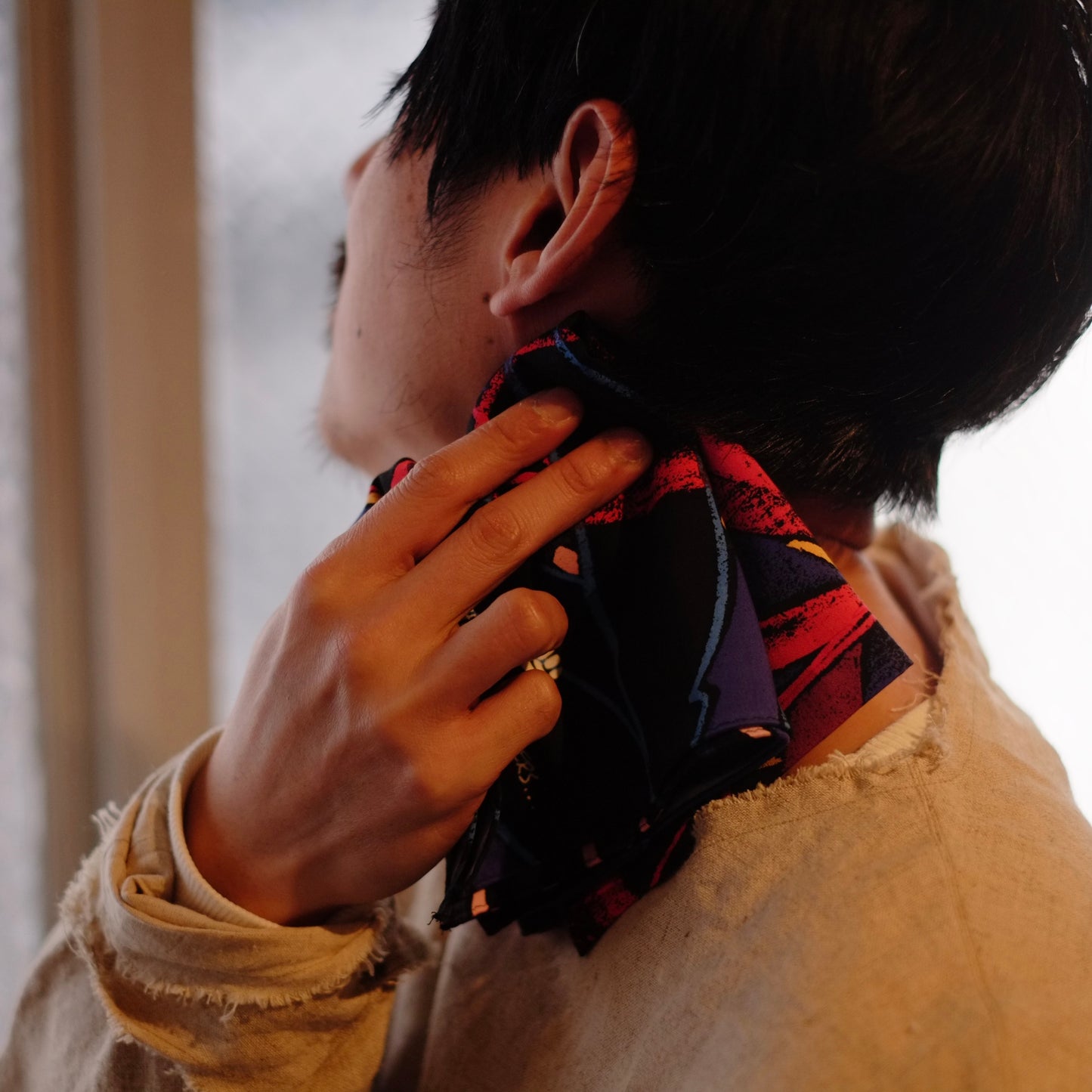 The Inoue Brothers / イノウエブラザーズ"JULIEN COLOMBIER VERTICAL SOFT Scarf Small"