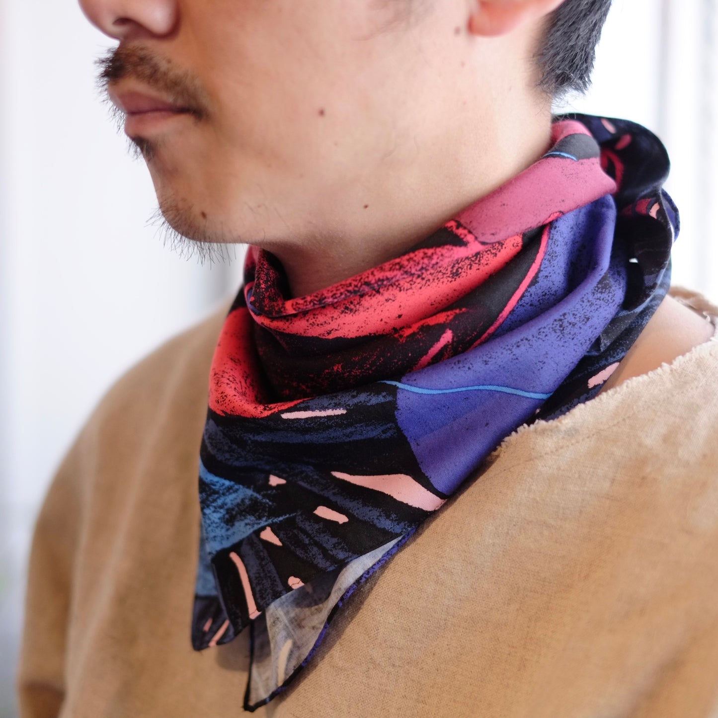 The Inoue Brothers / イノウエブラザーズ"JULIEN COLOMBIER VERTICAL SOFT Scarf Small"