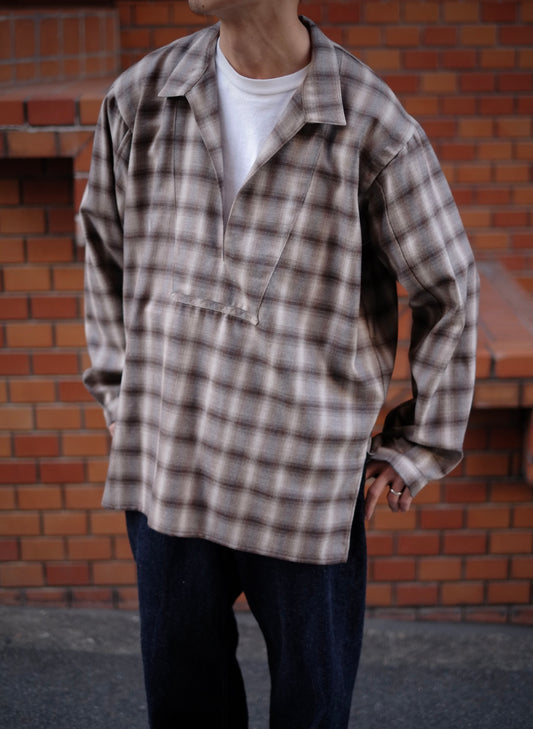 SARTO - SKIPPER SHIRT(OMBRE CHECK)