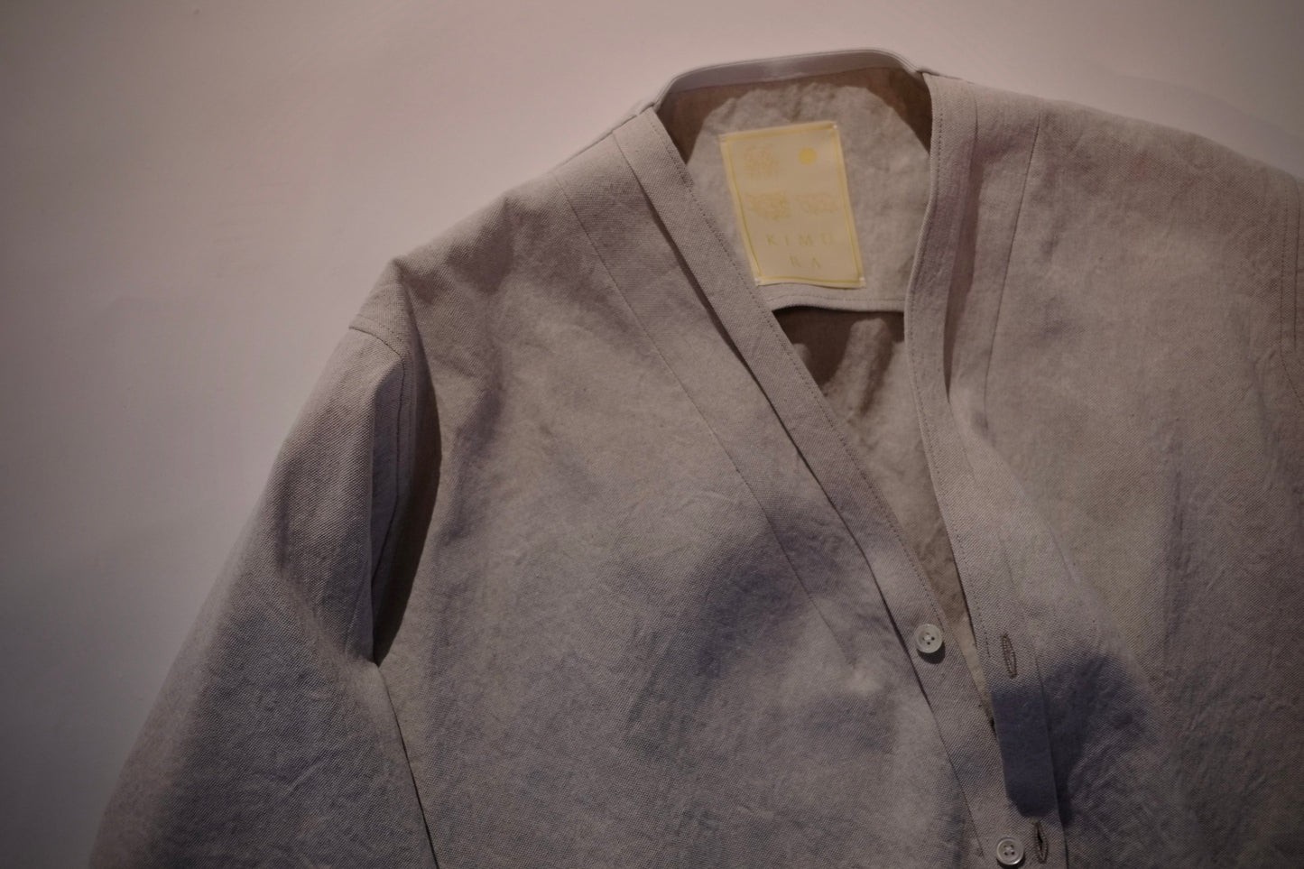 KIMURA / キムラ "Narrowing cardigan Oxford Washed"