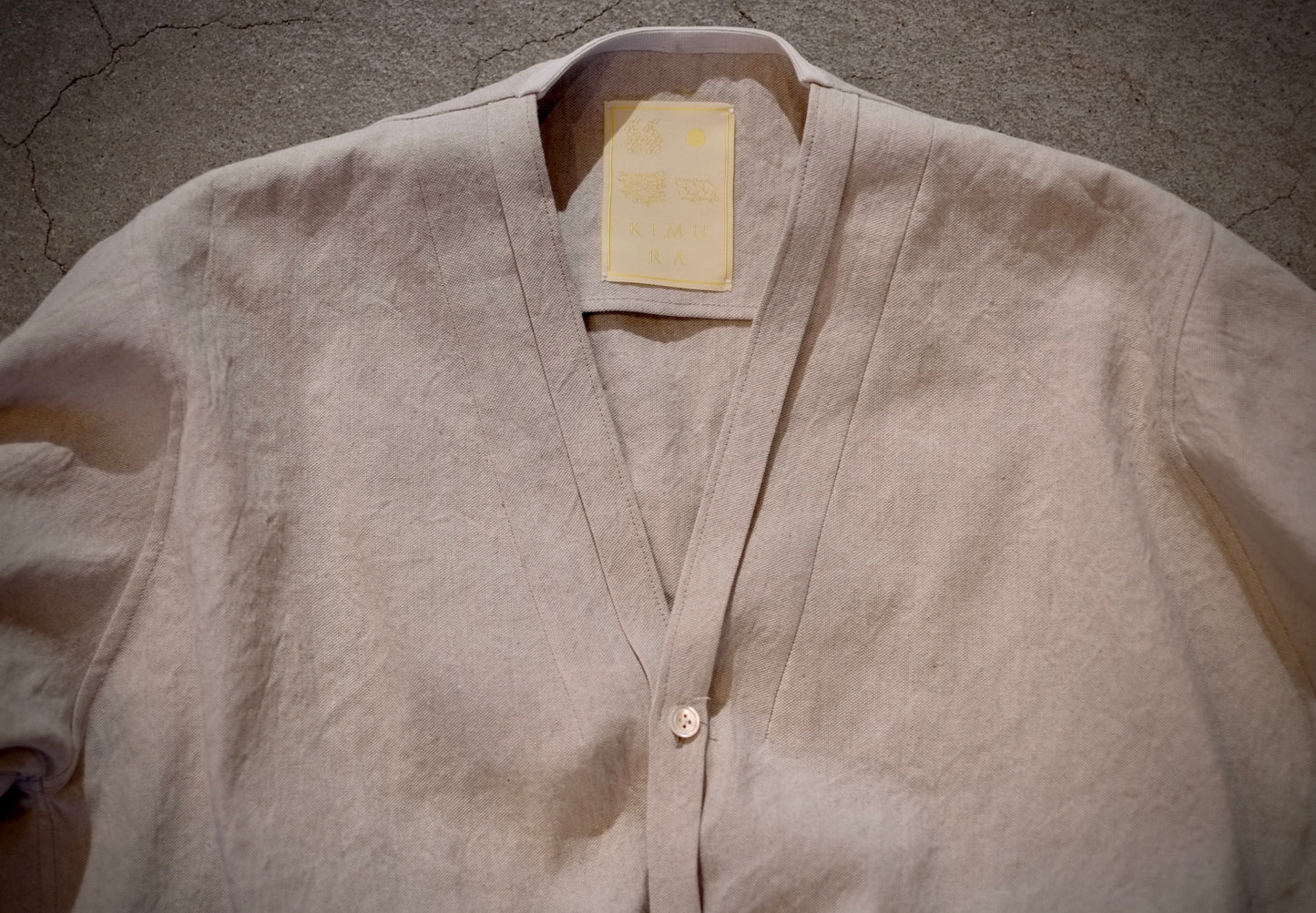 KIMURA / キムラ "Narrowing cardigan Oxford Washed"