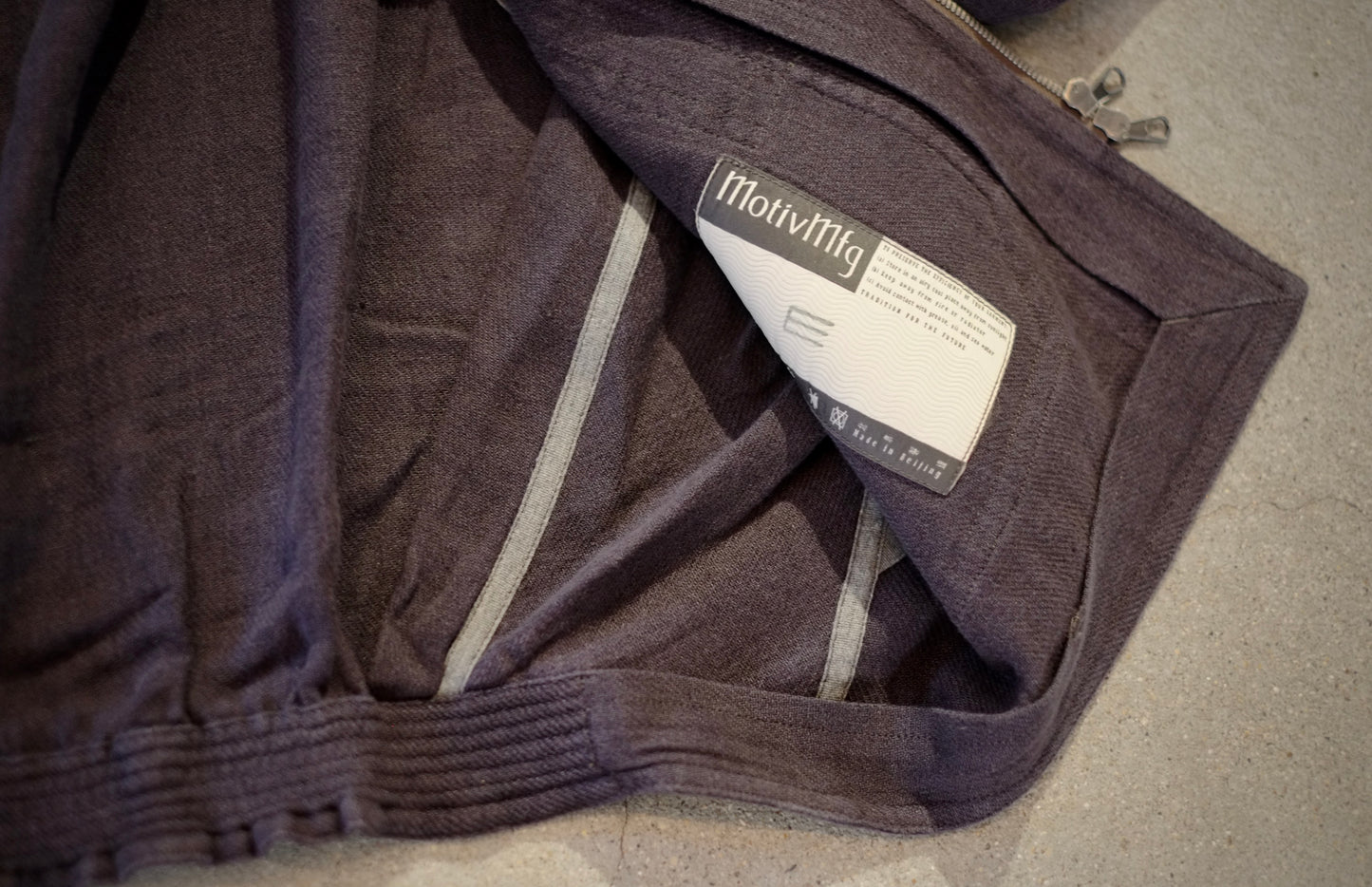 25SS Motiv mfg / モチーフマニュファクチャリング “Chevron Jacket"