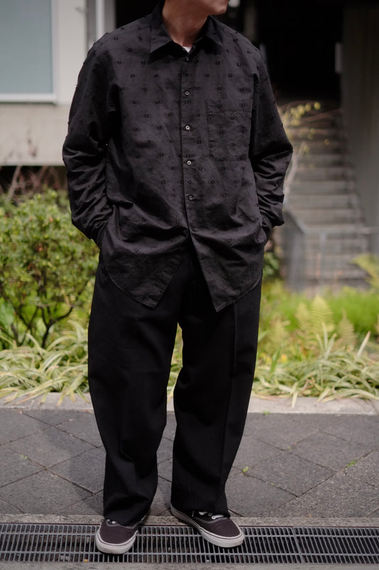 HEUGN - Alf linen jqd dot / SHIRT139