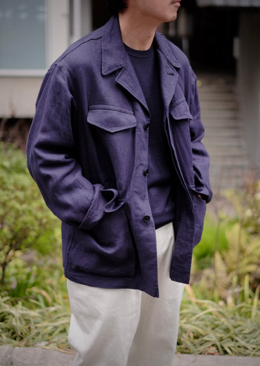 BAUTH - LINEN MILITARY JACKET