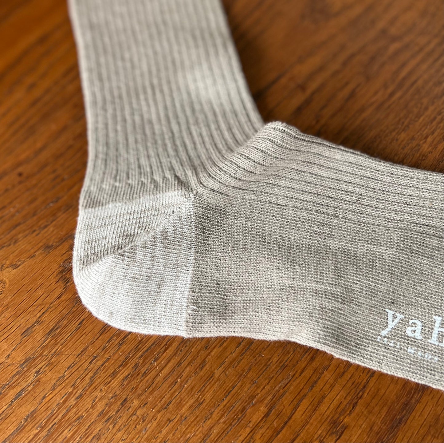 yahae / ヤハエ "ORGANIC COTTON 100% RIBBED SOCKS”
