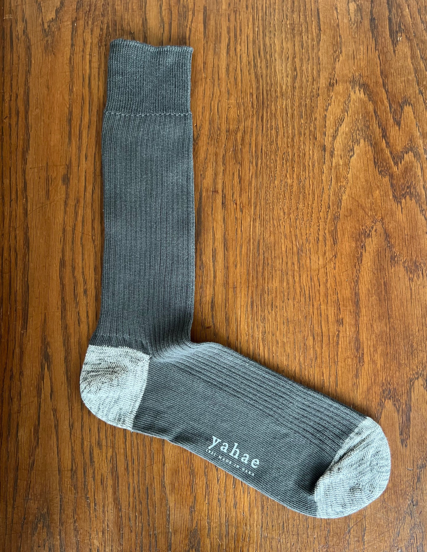 yahae / ヤハエ "ORGANIC COTTON 100% RIBBED SOCKS”