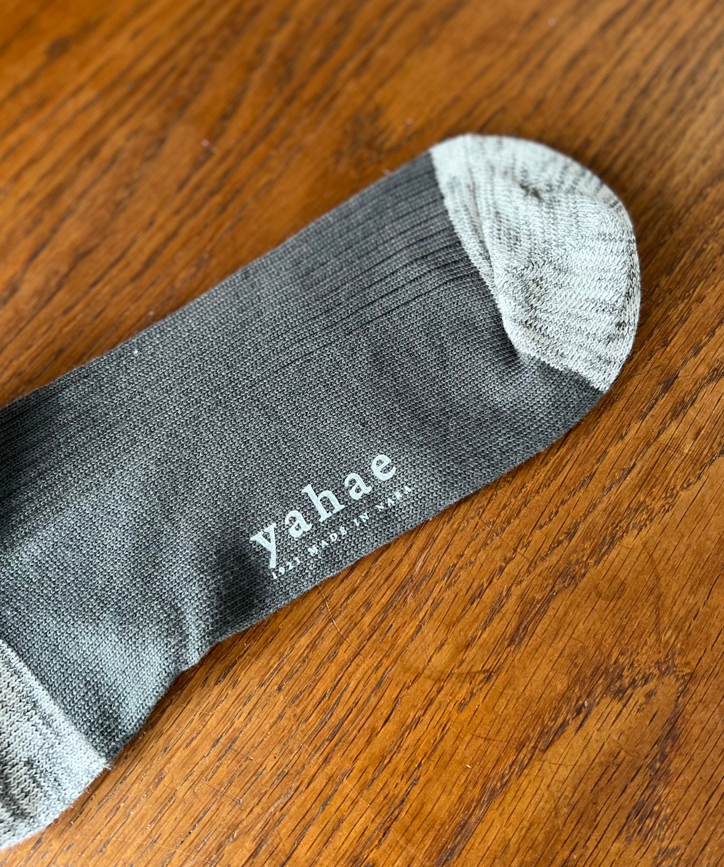 yahae / ヤハエ "ORGANIC COTTON 100% RIBBED SOCKS”