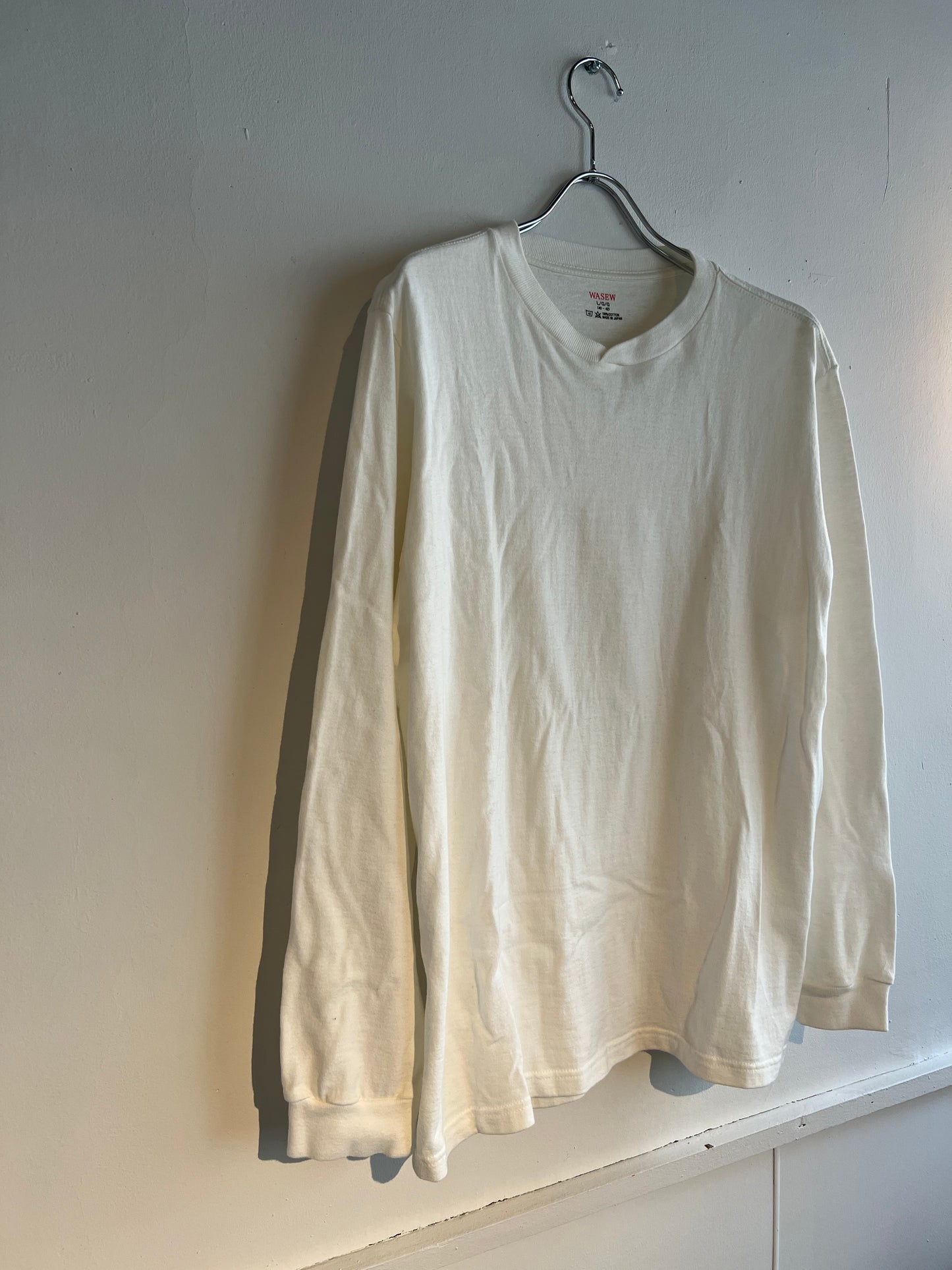 WASEW / ワソ- "CREW NECK L/S PACK TEE "