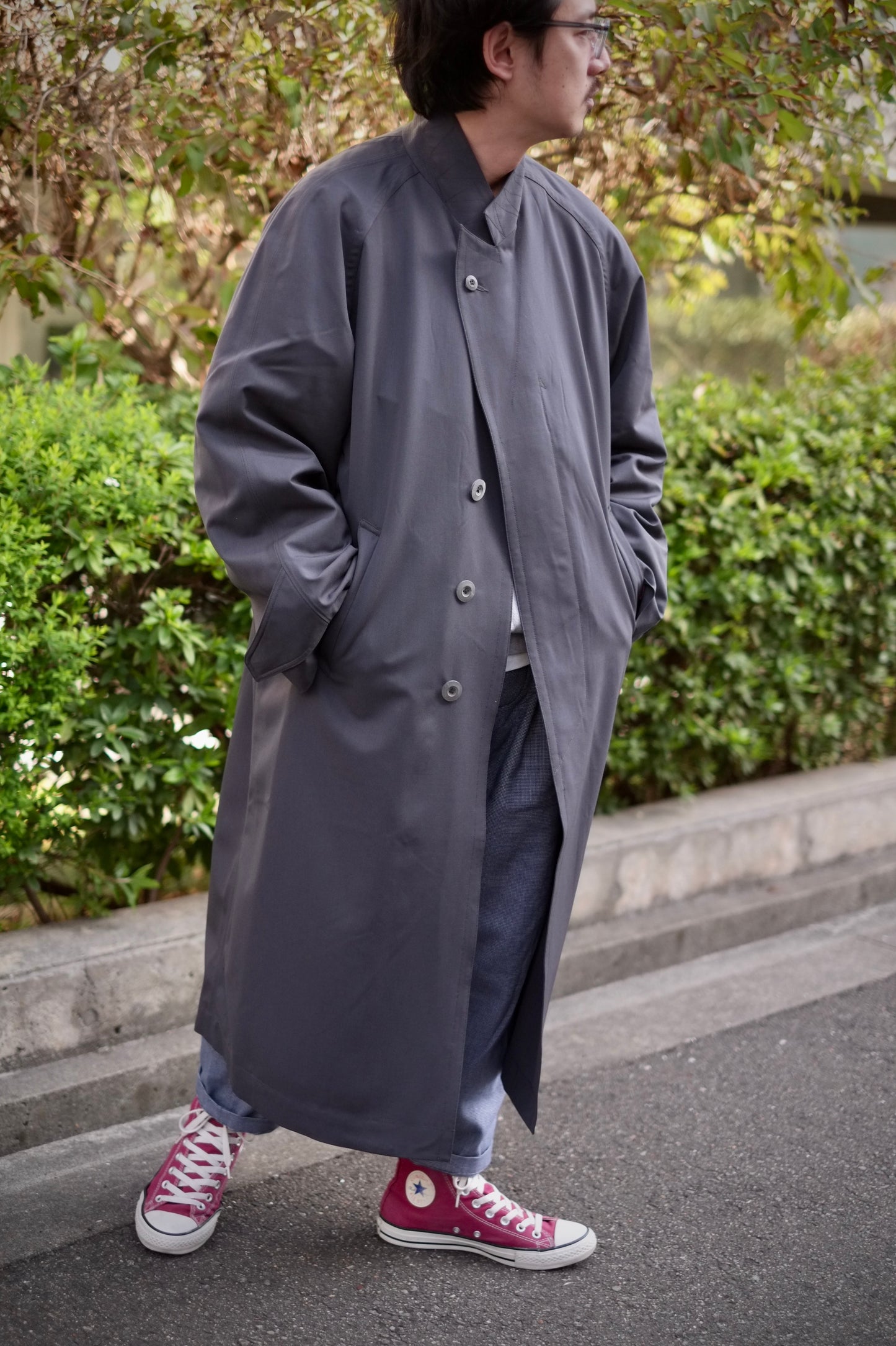 Motiv Mfg /モチーフ マニファクチャリング/ "Open Raglan Coat"