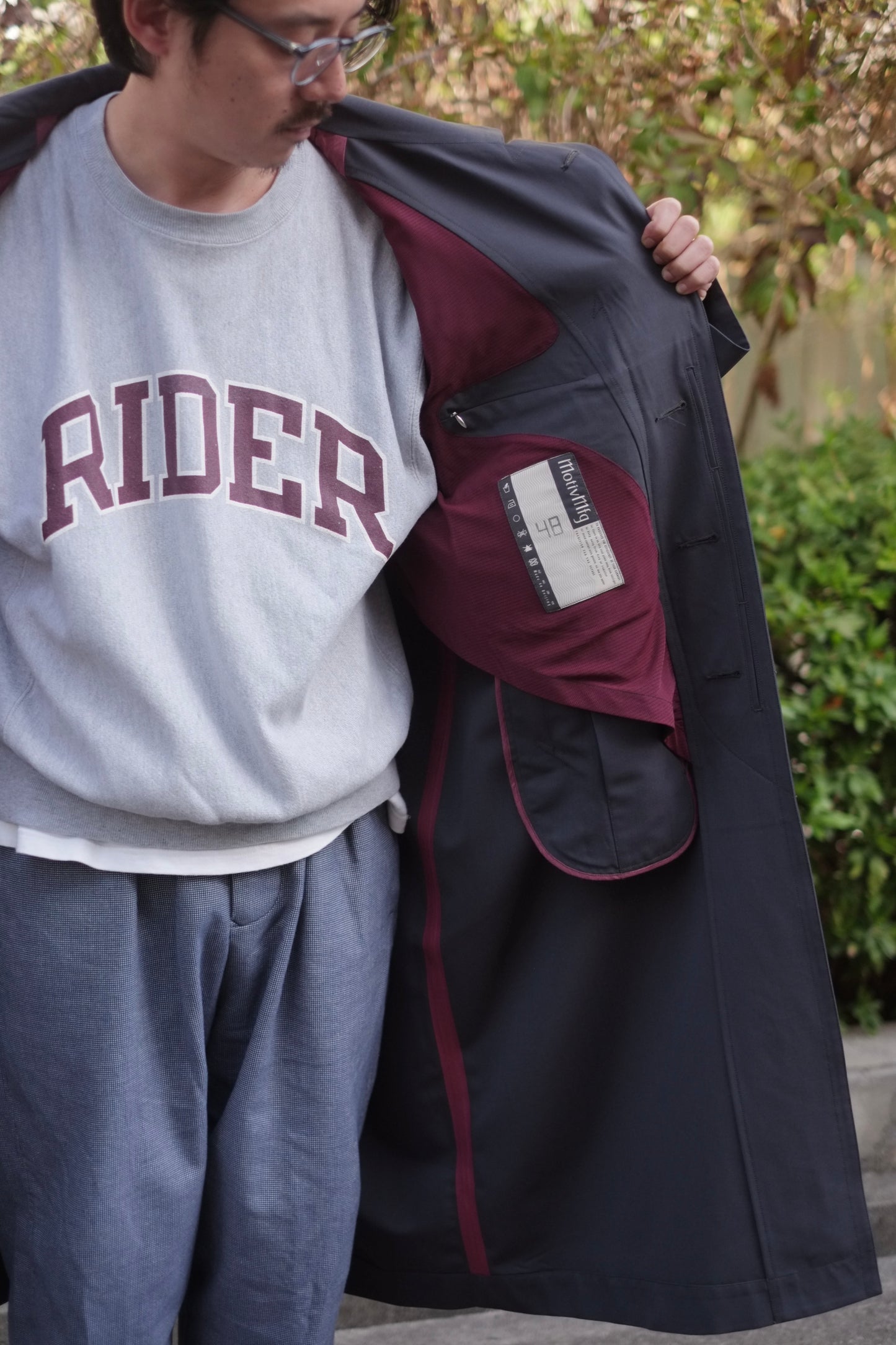 Motiv Mfg /モチーフ マニファクチャリング/ "Open Raglan Coat"