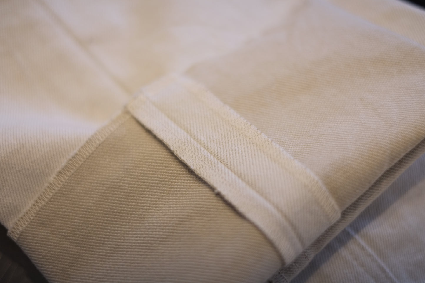 Igarashi Trousers RTW / 五十嵐トラウザーズ "White Denim 5P Trousers"