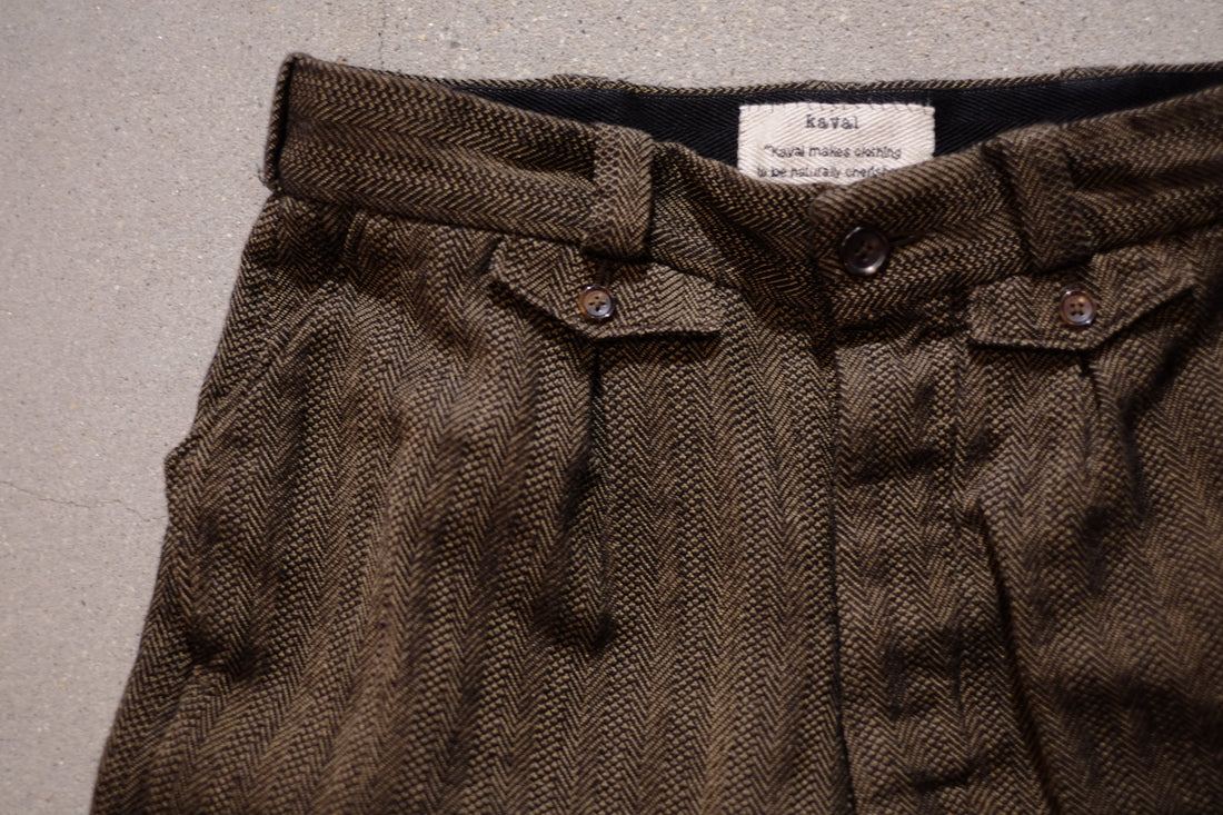 Kaval "Wool dobby herringbone"