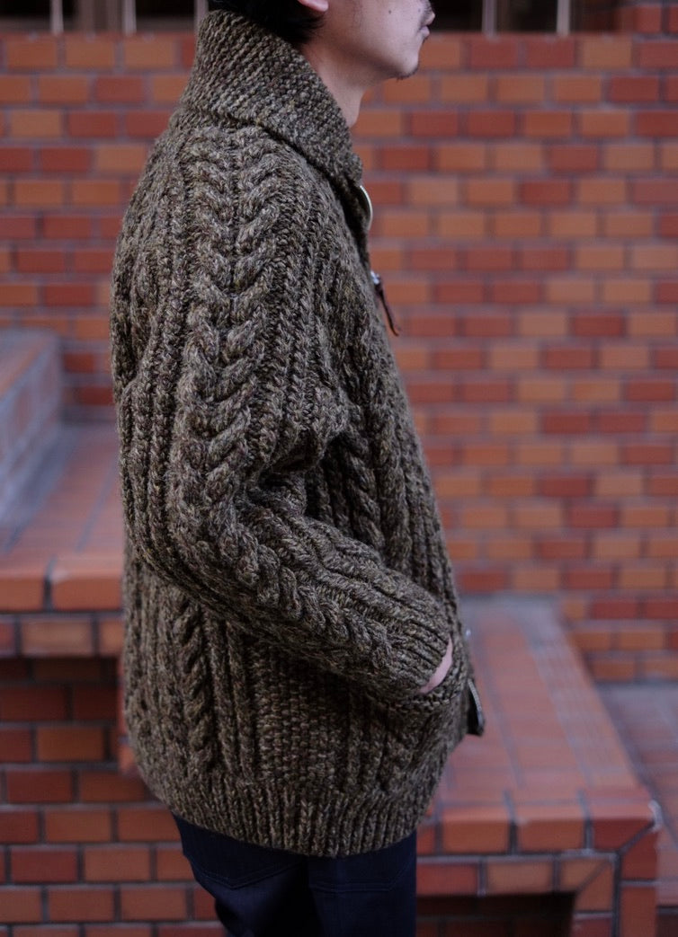 25AW slopeslow - aran cowichan sweater (Jamieson's Shetland wool HAND KNITTING)