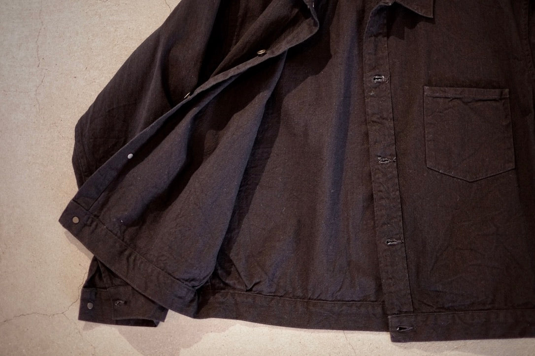 25AW BAUTH - BLACK TWILL BLOUSON