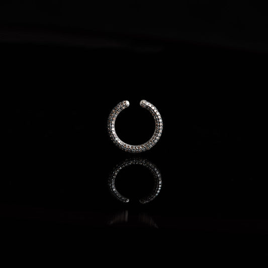 sharanpoi / シャランポワ あわゆき silver925 pave brown diamonds earcuff ring