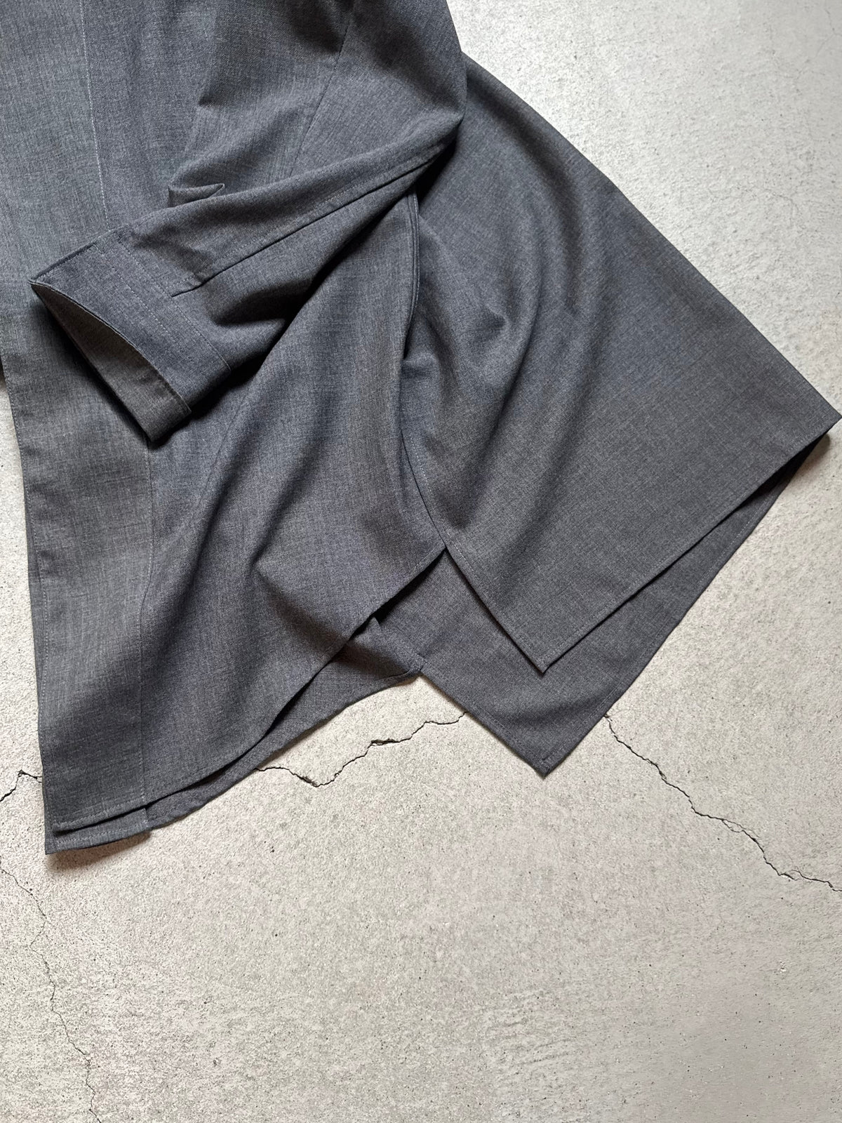 SARTO - HIGH TWIST WOOL WING COLLAR SHIRT