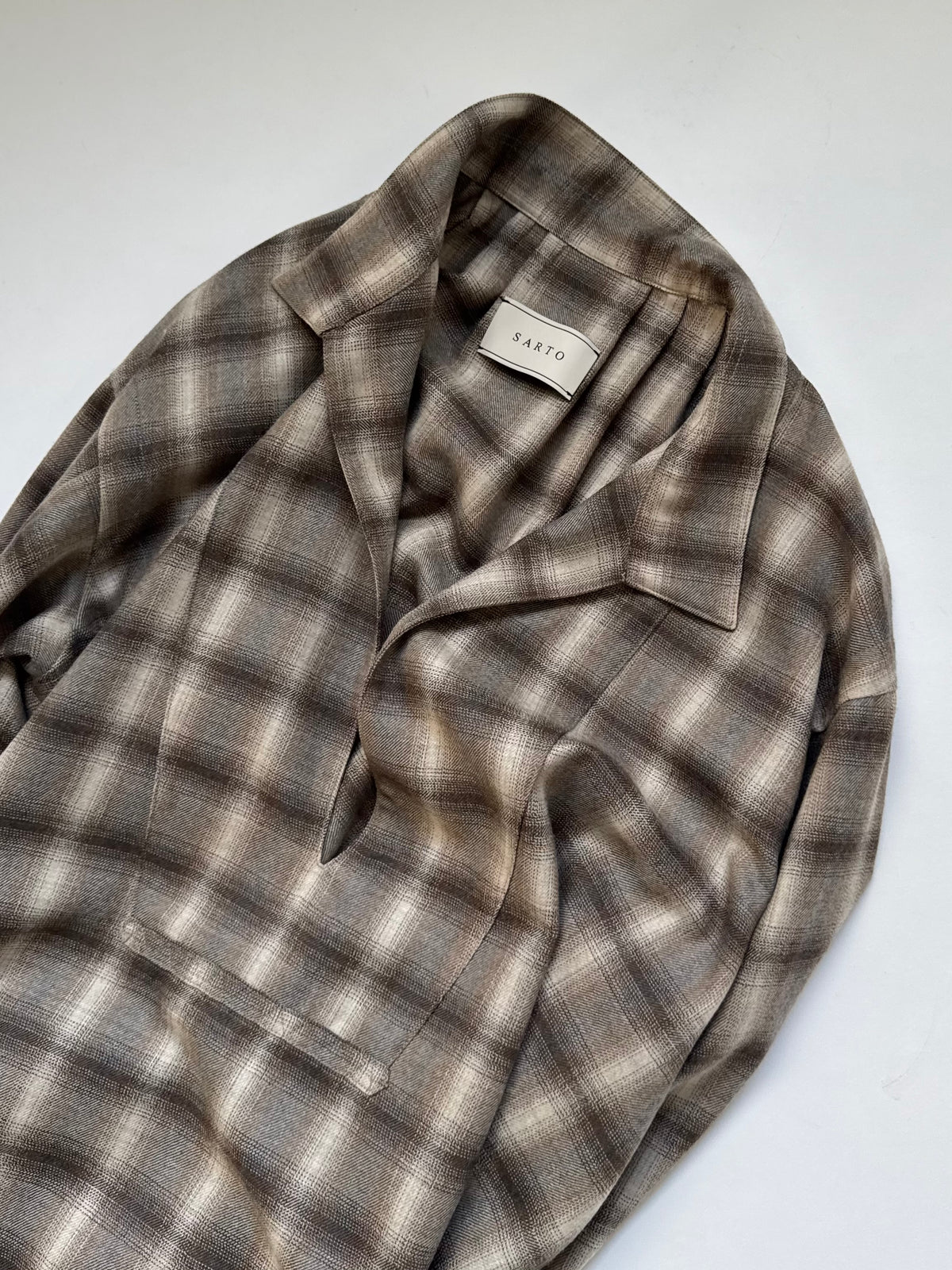SARTO - SKIPPER SHIRT（OMBRE CHECK）