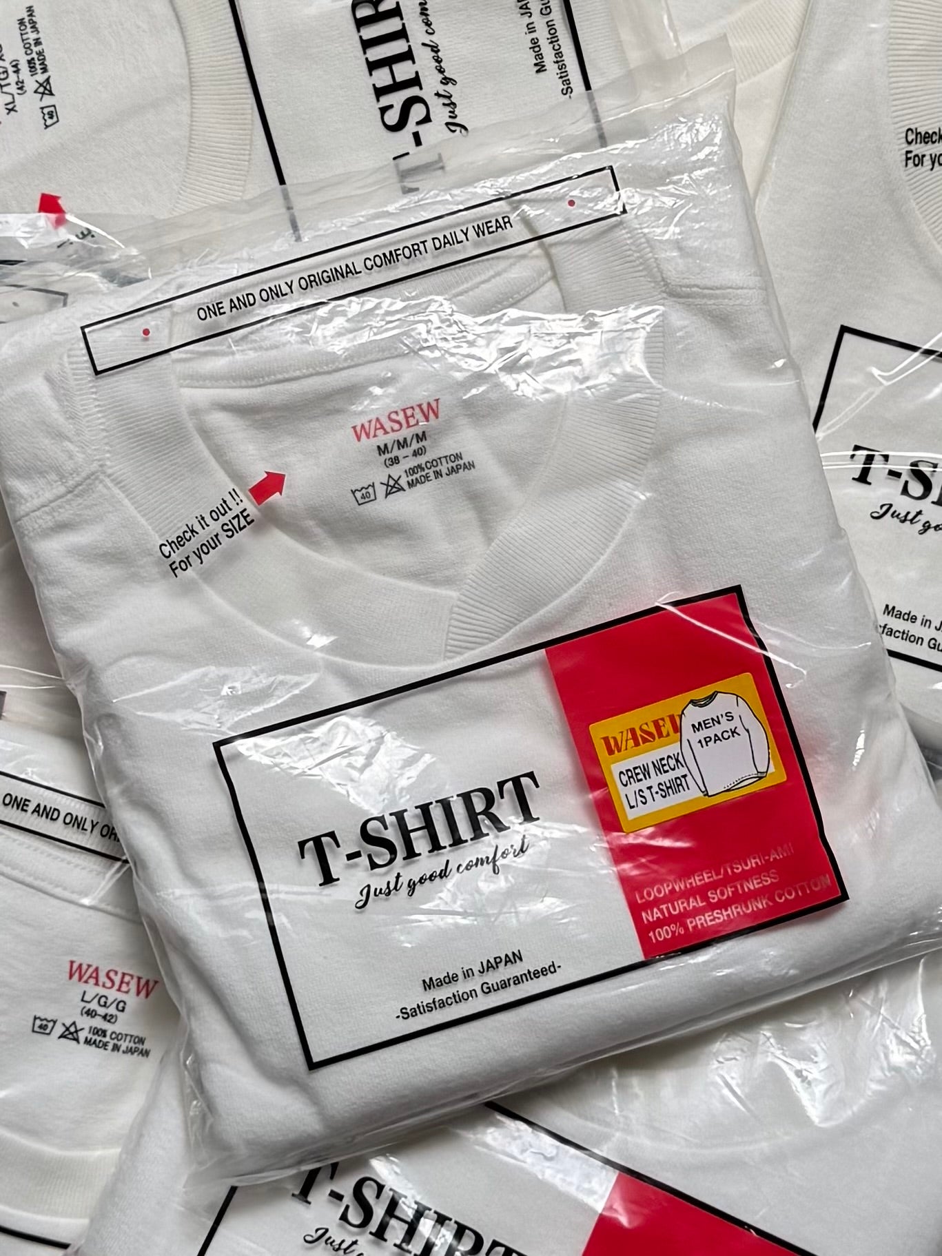 WASEW - CREW NECK L/S PACK TEE