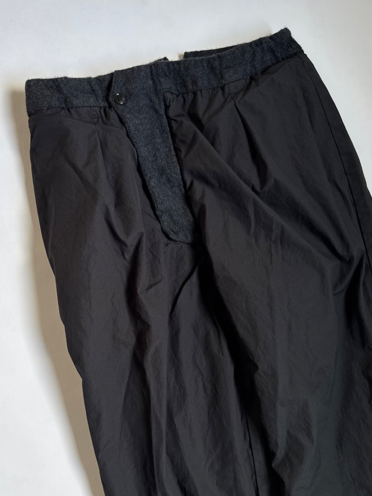 SARTO - FULLING WOOL BELTED TROUSERS