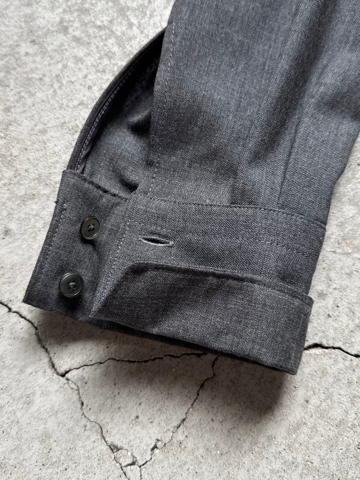SARTO - HIGH TWIST WOOL WING COLLAR SHIRT