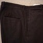 25AW BAUTH - BLACK TWILL TROUSERS