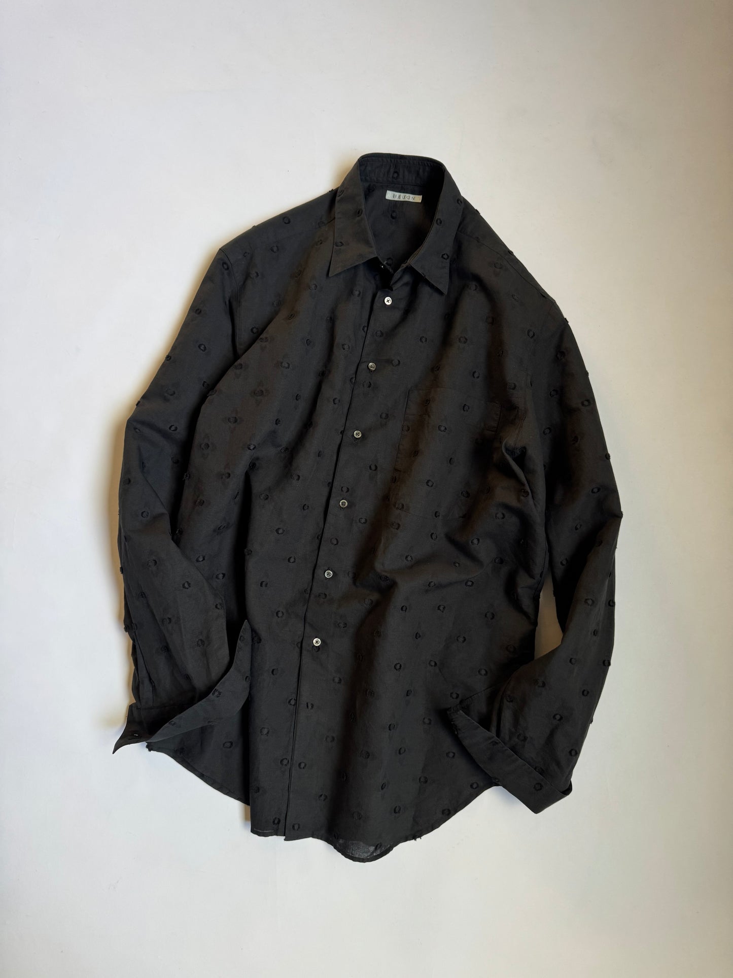 HEUGN - Alf linen jqd dot / SHIRT139