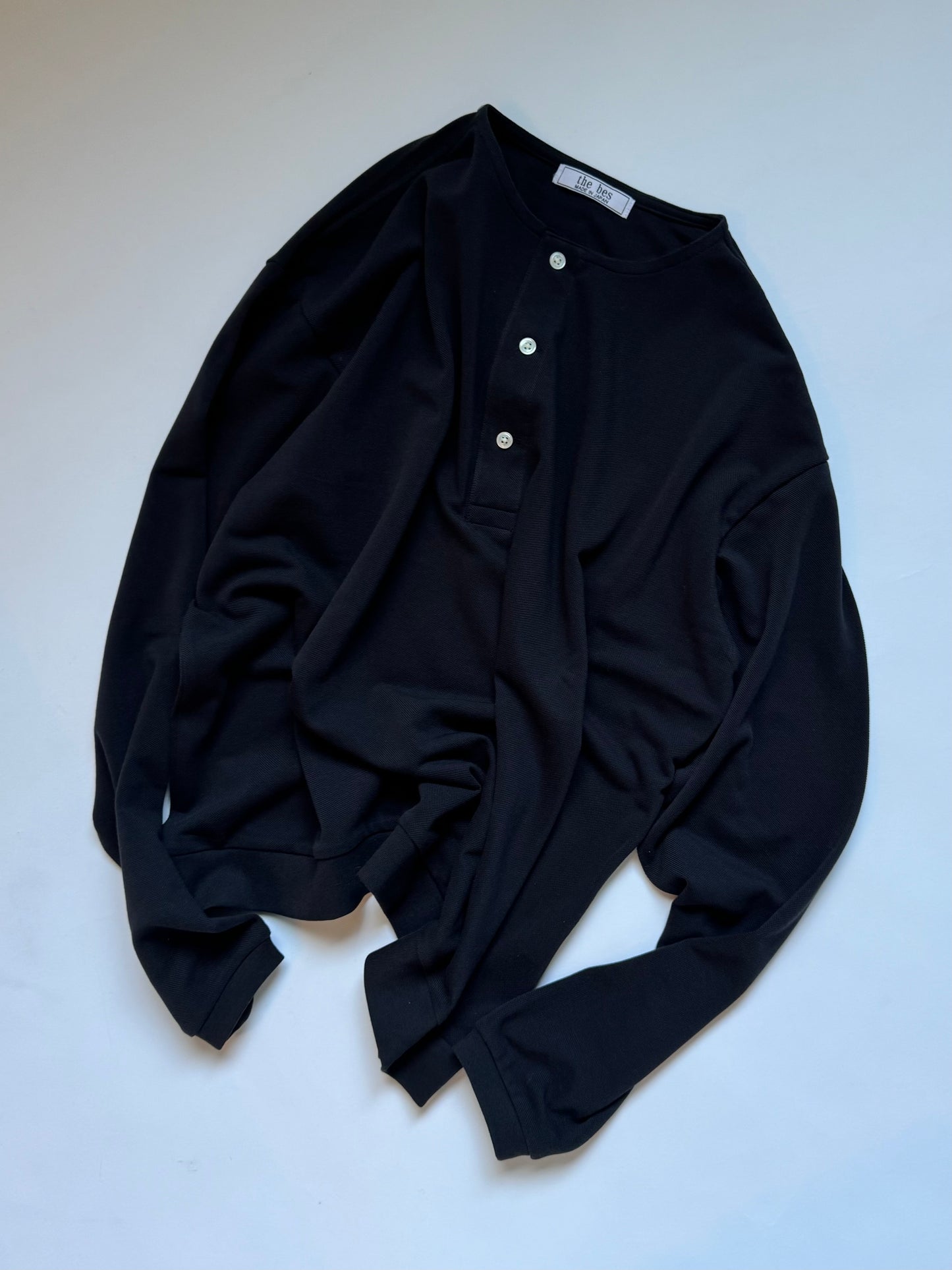 the bes - エイルスーピマピケヘンリーネックL/S