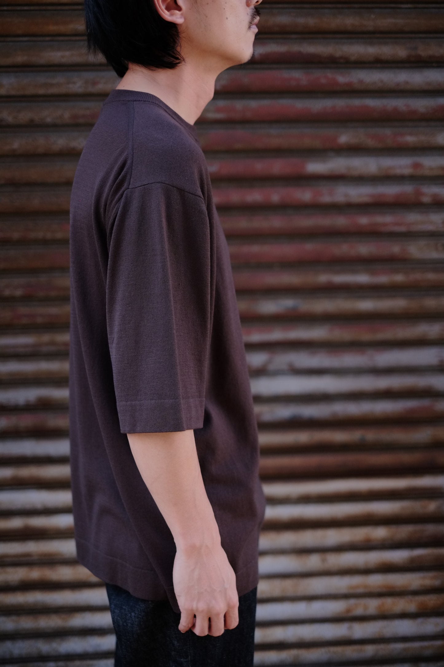 HEUGN / ユーゲン "Jude T-WOOL short sleeve / KNITWEAR012"