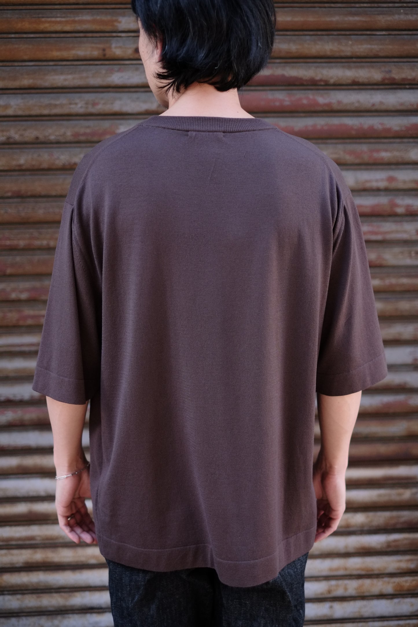 HEUGN / ユーゲン "Jude T-WOOL short sleeve / KNITWEAR012"