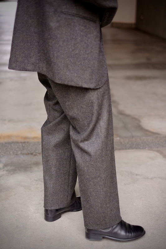 24AW HEUGN / ユーゲン “Aaron 2P Houndtooth / TROUSERS061”